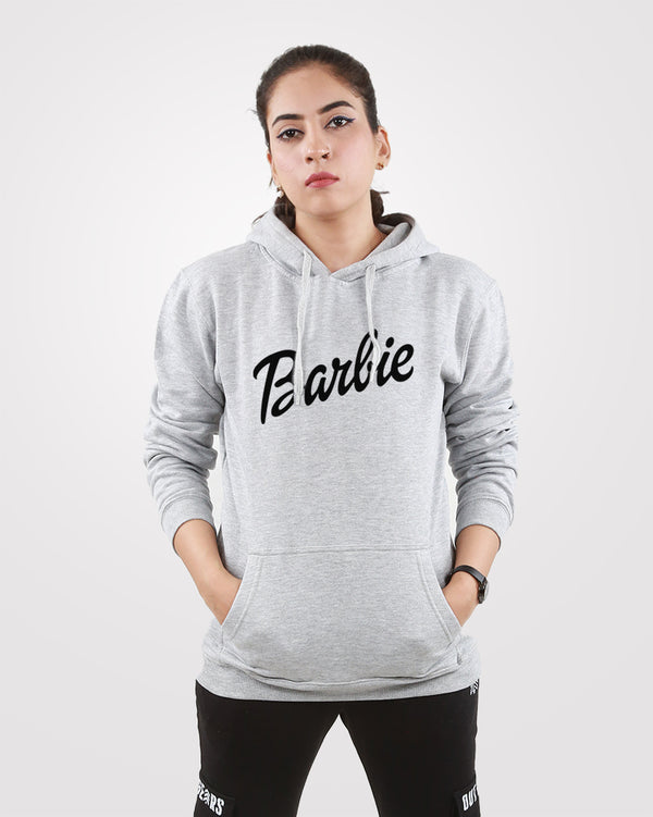 Barbie Pullover Hoodies Gray