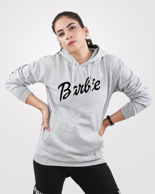 Barbie Pullover Hoodies Gray