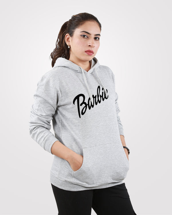 Barbie Pullover Hoodies Gray