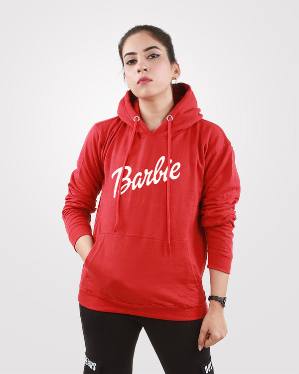 Barbie Pullover Hoodies Red