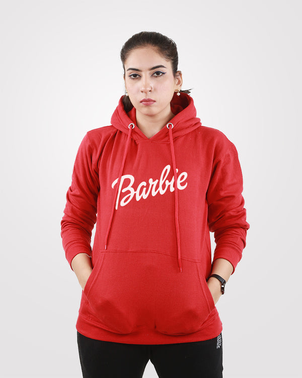 Barbie Pullover Hoodies Red