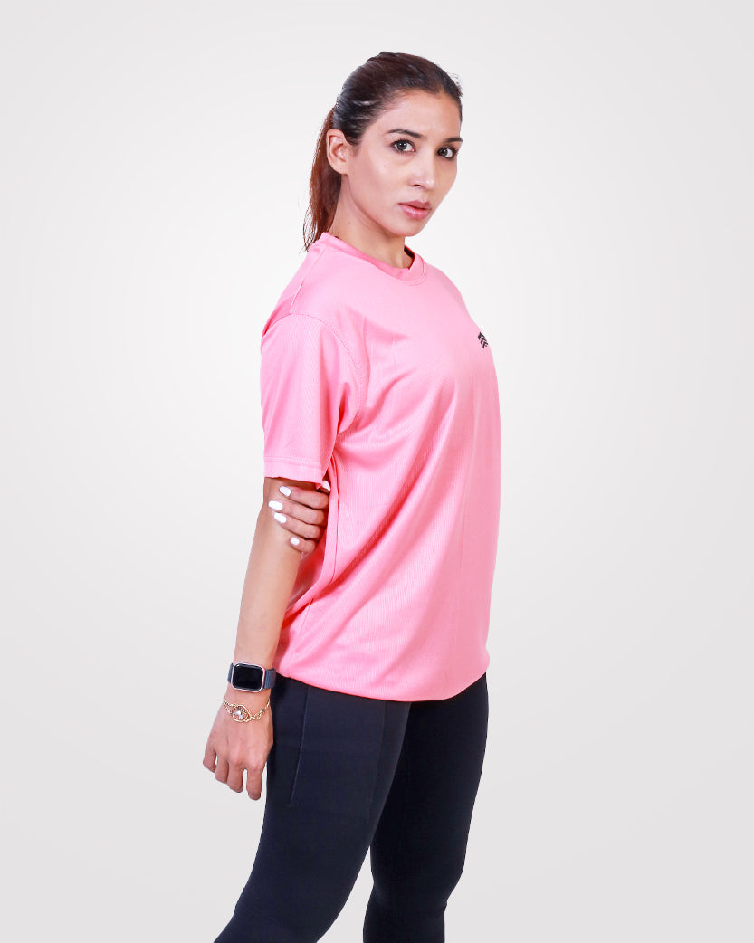 Women's Relaxed Drifit T-Shirt Pink