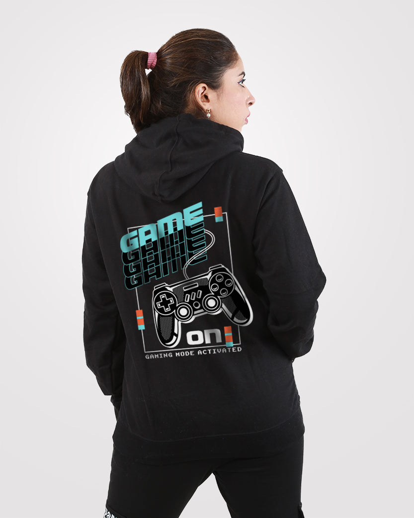 Women Black Hoodie Gamer