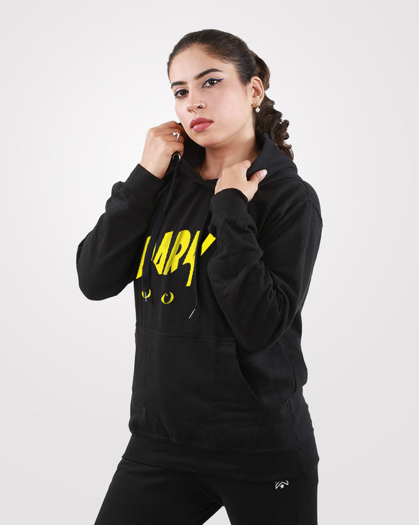 Women Black Hoodie Dark