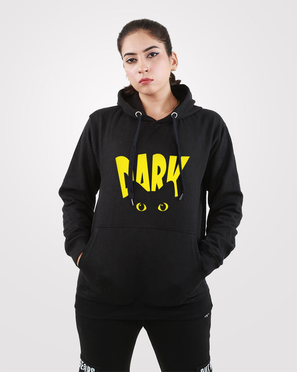 Women Black Hoodie Dark