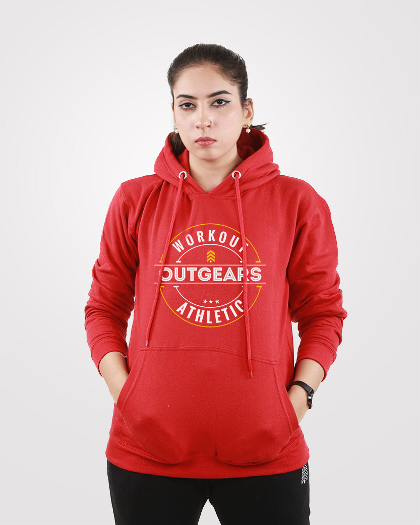 Women Outgears Pullover Hoodies Red
