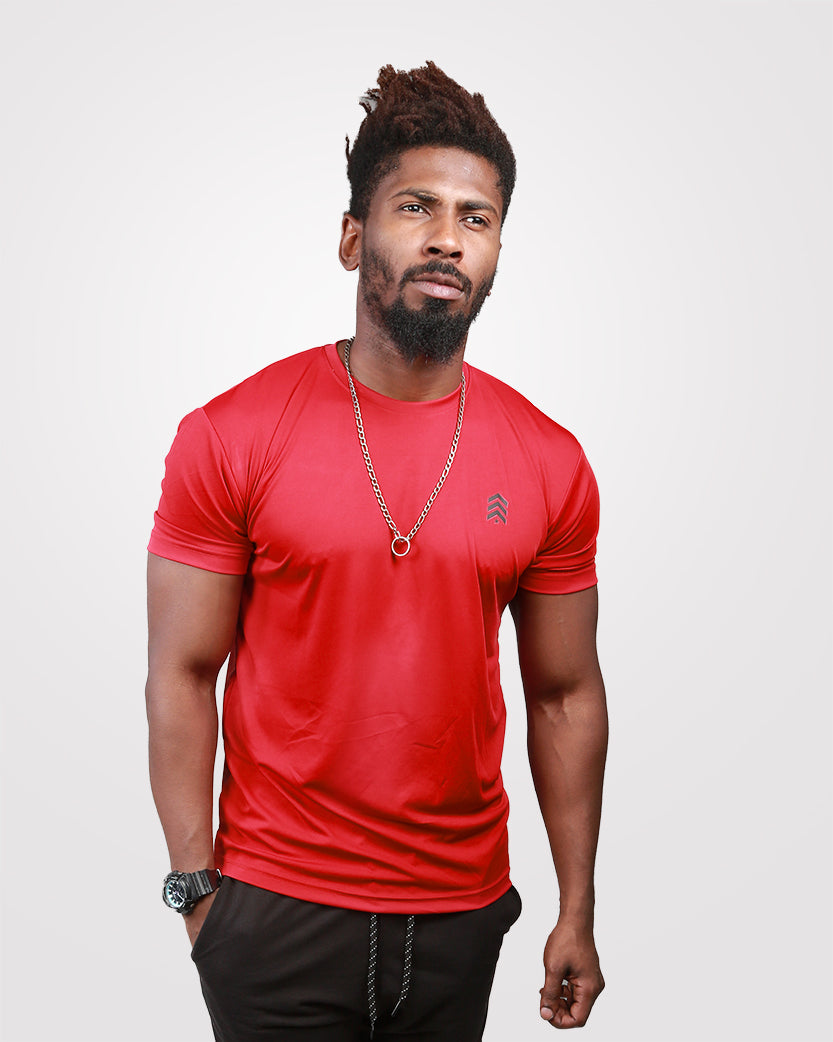 Red Dri-Fit Tee - Outgears Fitness
