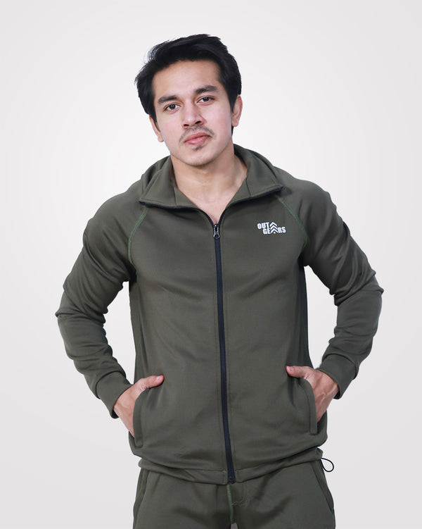Gym Winter Track Suit Olive Green