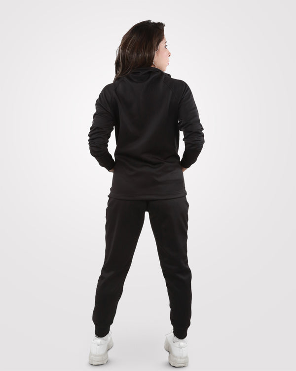 Women Winter Black Tracksuit