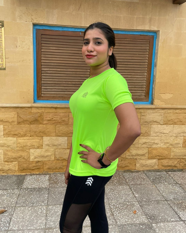 Women Dri-Fit T-Shirt Neon Green