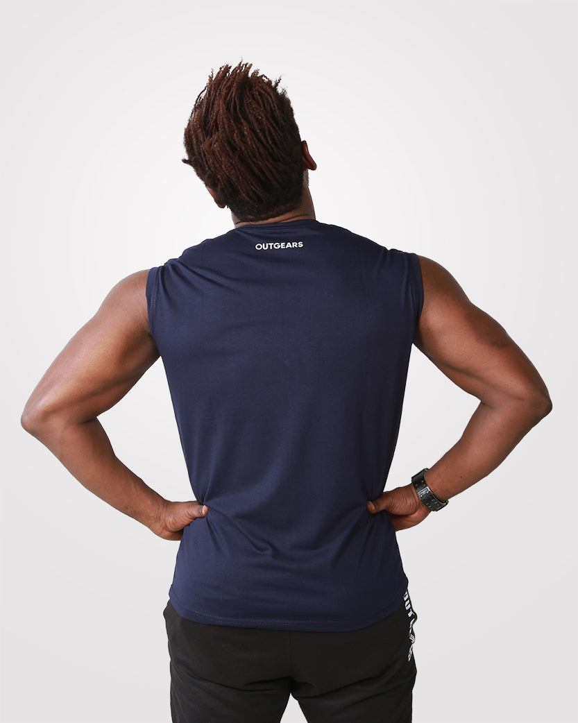 Men’s Tank Top Navy 0.1 - Outgears Fitness