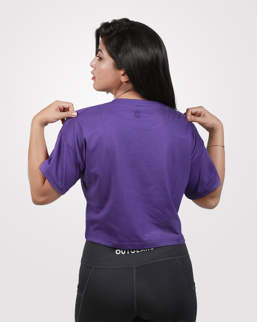 Outgears Crop Tee Purple