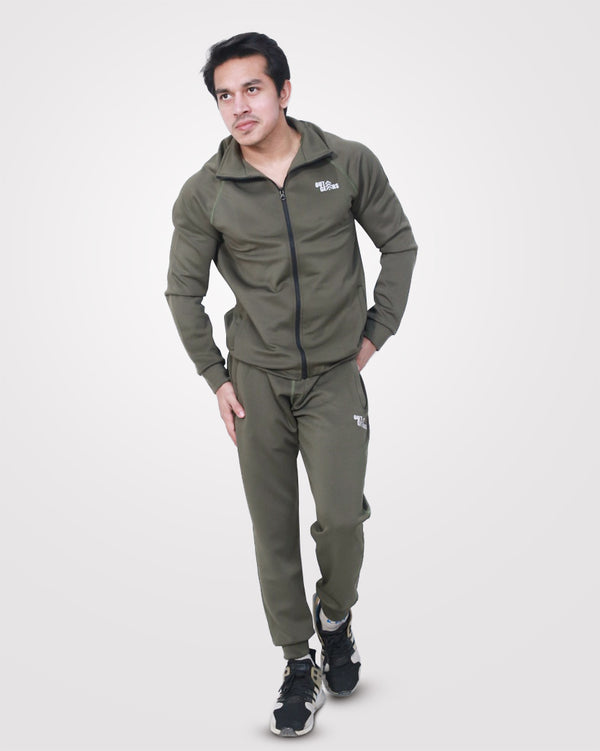 Gym Winter Track Suit Olive Green