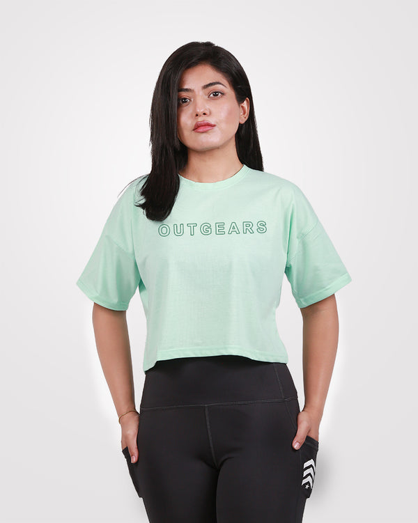 Outgears Crop Tee SeaGreen