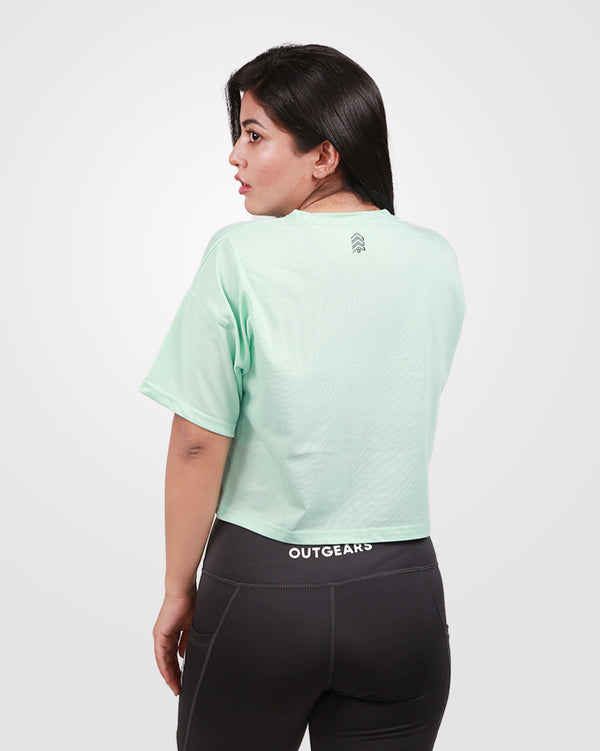 Outgears Crop Tee SeaGreen