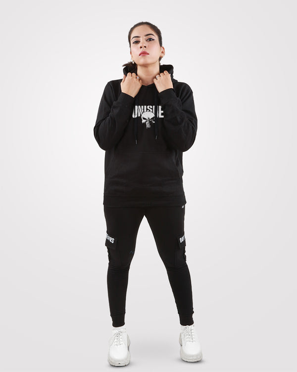 Women Hoodie Punisher Black