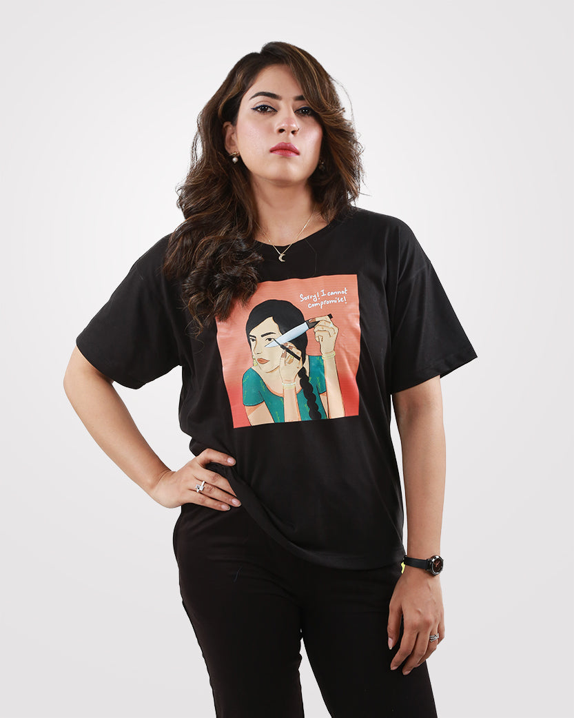 Womens TShirt Sorry I cannot compromise