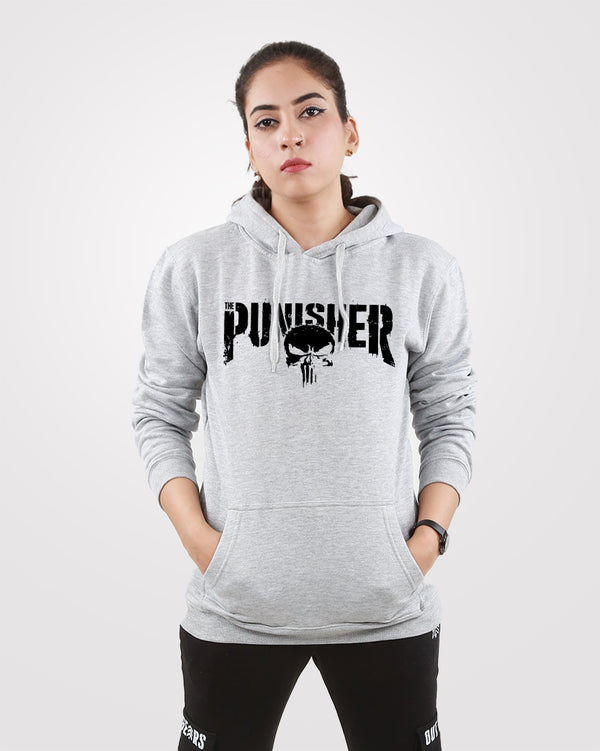 Women Hoodie Punisher Gray