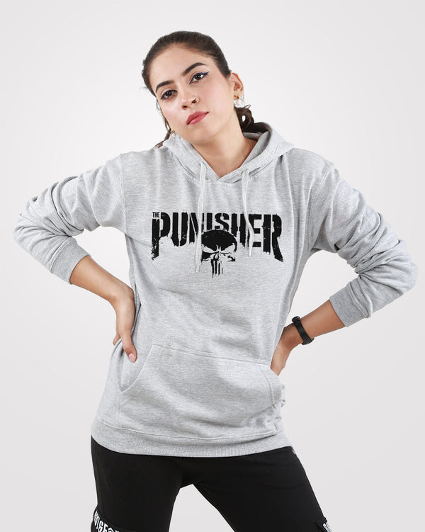 Women Hoodie Punisher Gray