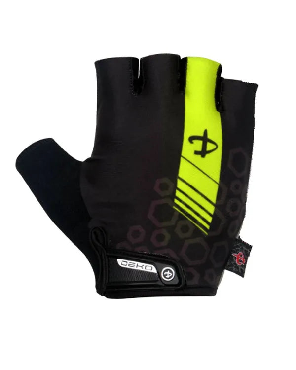 Sports Gloves Black Neon Green