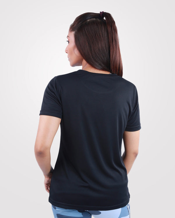 Womens Black Gym Tshirt