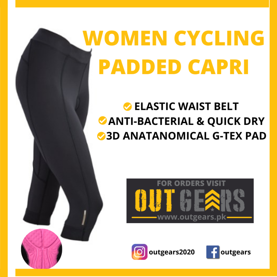 Women Cycling Padded Capri - outgearsfitness