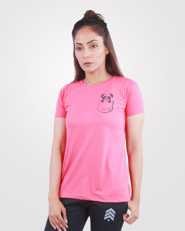 Regular Fit Womens Tee Cute Panda