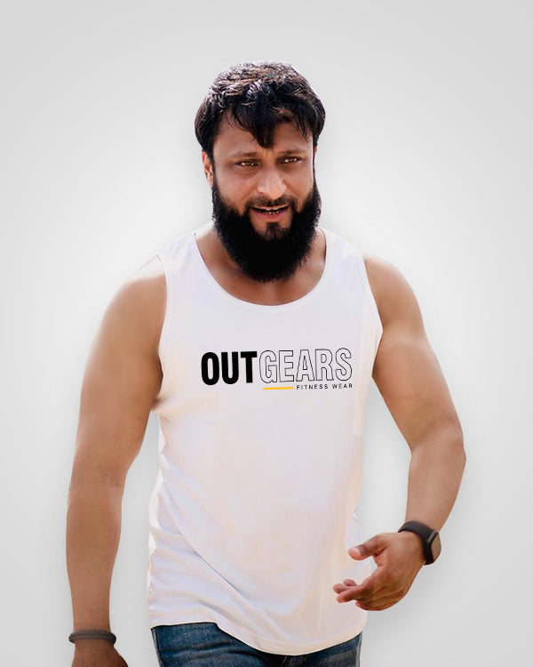 Mens Sando Drifit White