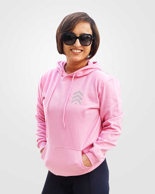 Women Hoodies Black & Pink
