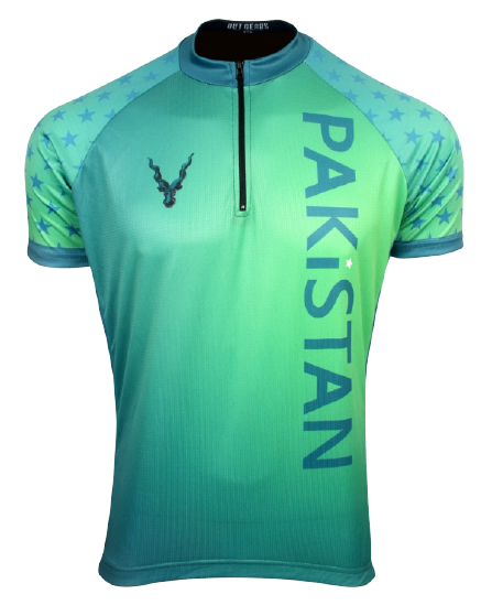 Pakistan Cycling Jersey Half Sleeves - outgearsfitness