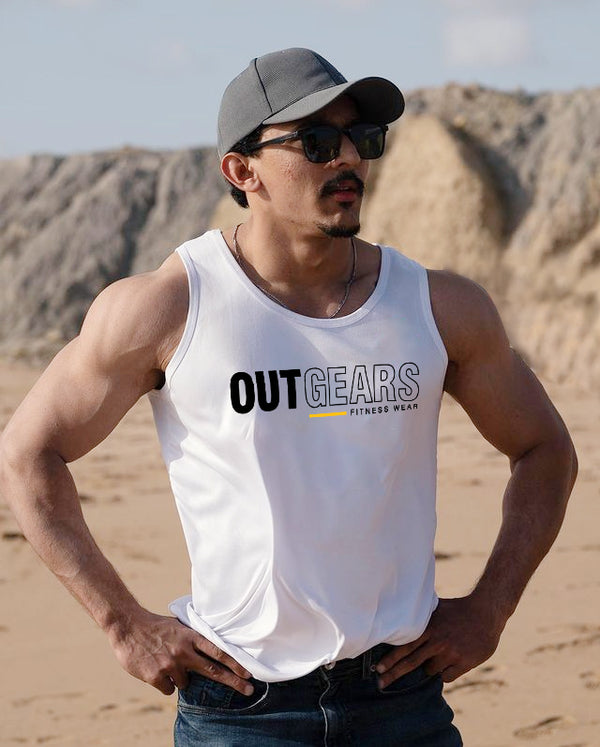 Mens Sando Drifit White