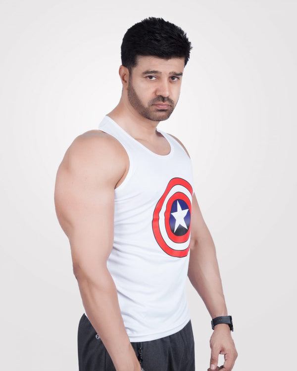 Mens Tank Top Cpt. White