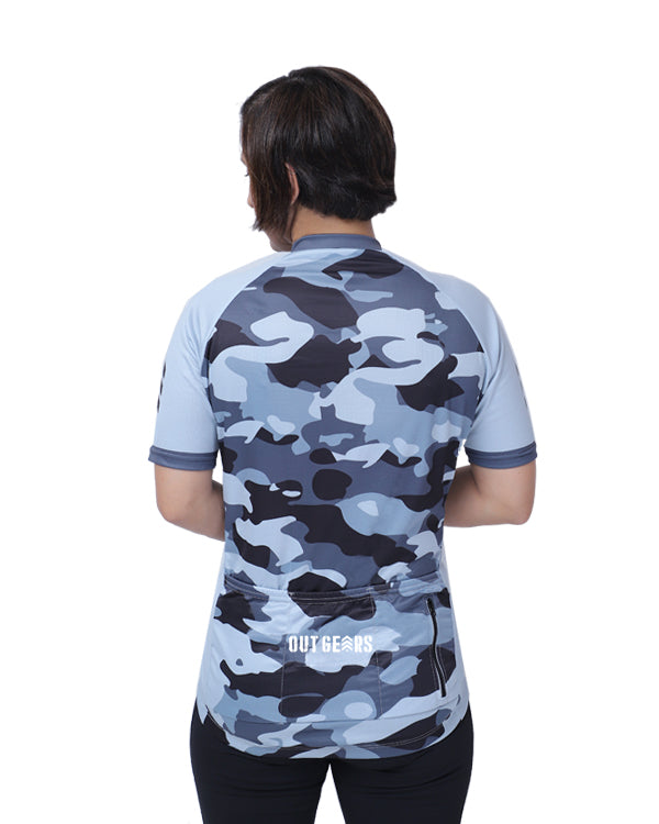 Camouflage Cycling Jersey Half Sleeves