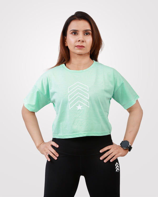 Crop Tee Sea Green