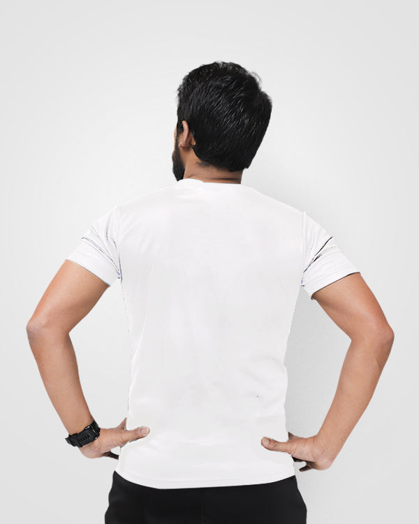 Mens Tee – White Round Neck Tee - outgearsfitness