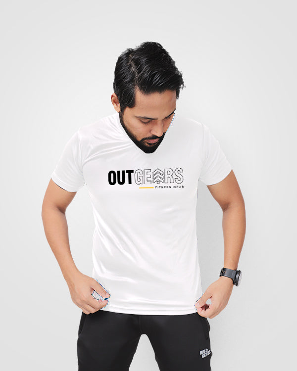 Mens Tee – White Round Neck Tee