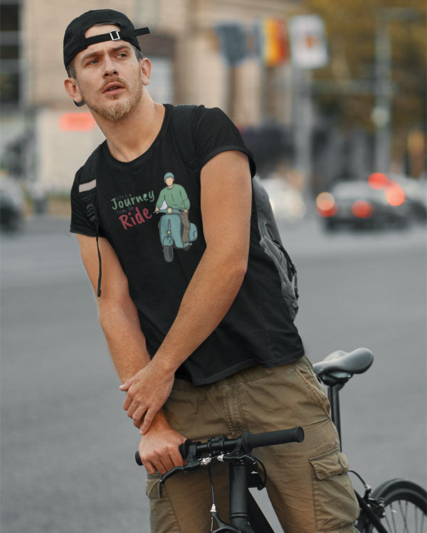 Men’s Life Is A Journey T Shirts Half Sleeves - Outgears Fitness