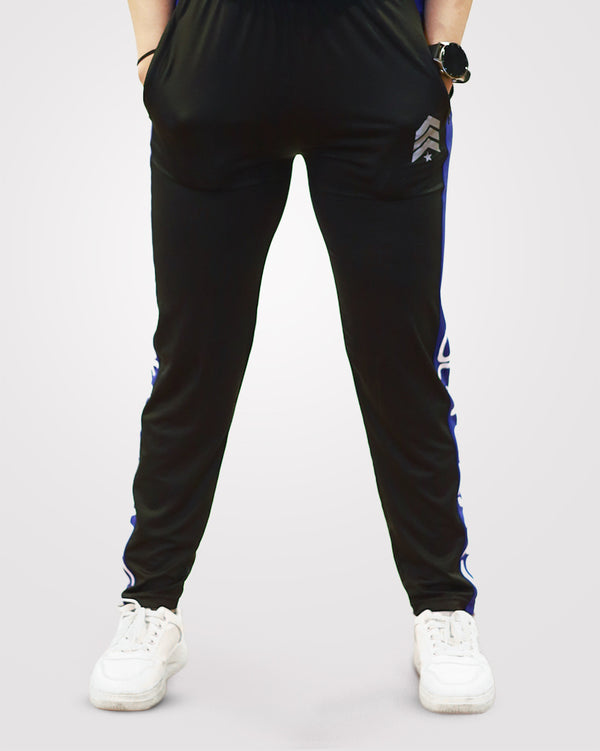 Women's Slim Fit Trouser With Blue Panel