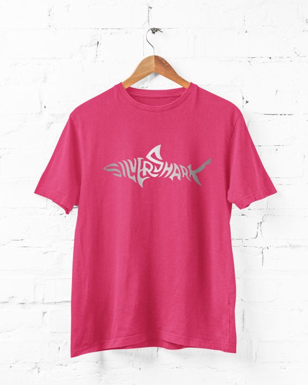 Women’s Silver Shark T Shirts Half Sleeves