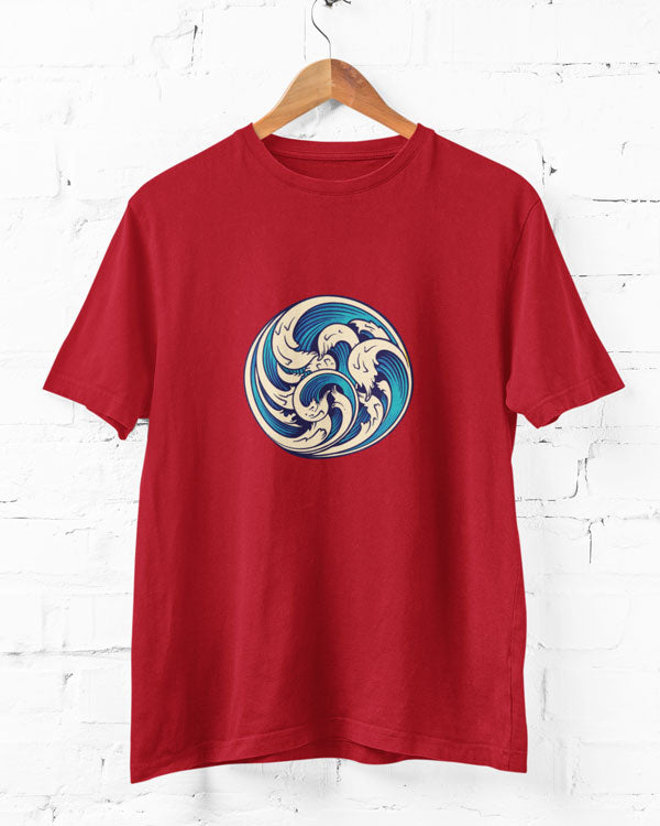 Women’s Waves T Shirt Half Sleeves - Outgears Fitness