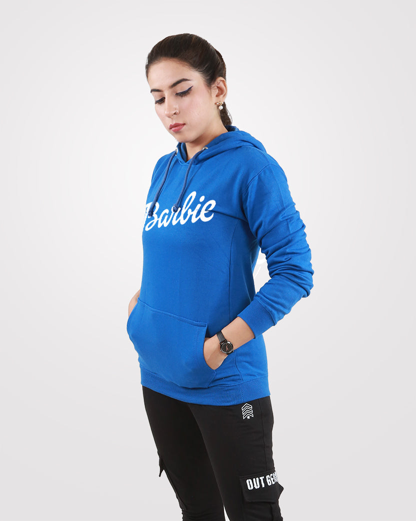 Barbie Pullover Hoodies Blue