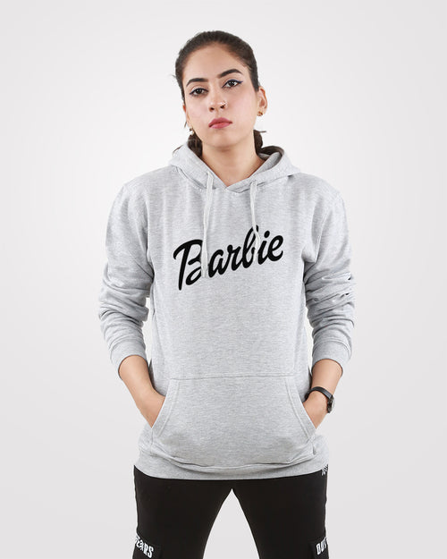 Barbie Pullover Hoodies Gray