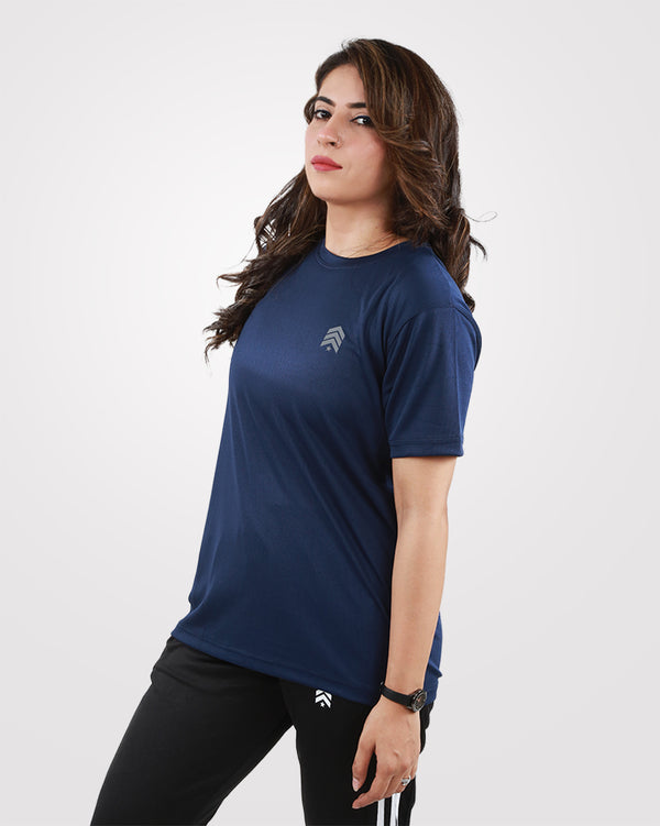 Womens Dri-Fit Gym T-Shirt Navy