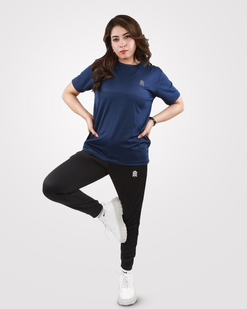 Womens Dri-Fit Gym T-Shirt Navy