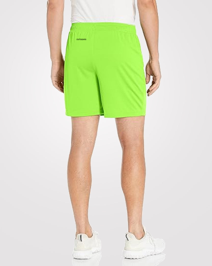 Neon Green Drifit Workout Shorts - Outgears Fitness