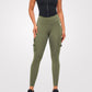 Women's Gym Cargo Tights Olive Green