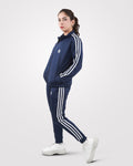 Women Tracksuit Navy Blue - Outgears Fitness