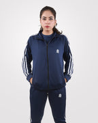 Women Tracksuit Navy Blue - Outgears Fitness