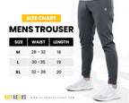 Men’s Gym Slim Fit Trouser Black - Outgears Fitness