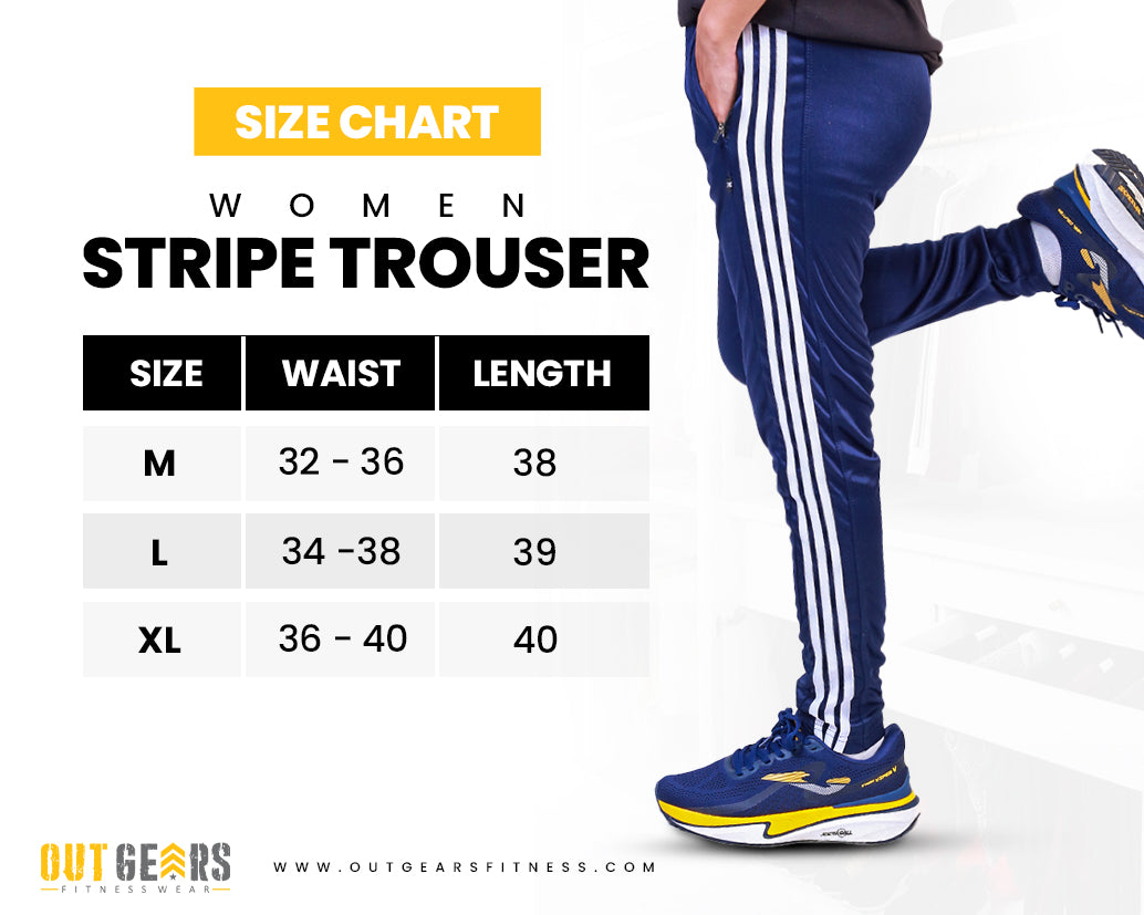 Women’s Stripe Trouser Gray